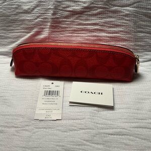Coach Signature Colorblock Pencil Case